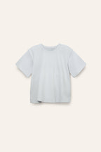 Ekologisk Ribbad T-Shirt LJUSBLÅ