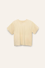 Ekologisk Ribbad T-Shirt LJUSGUL