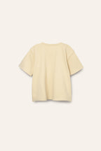 Ekologisk Ribbad T-Shirt LJUSGUL