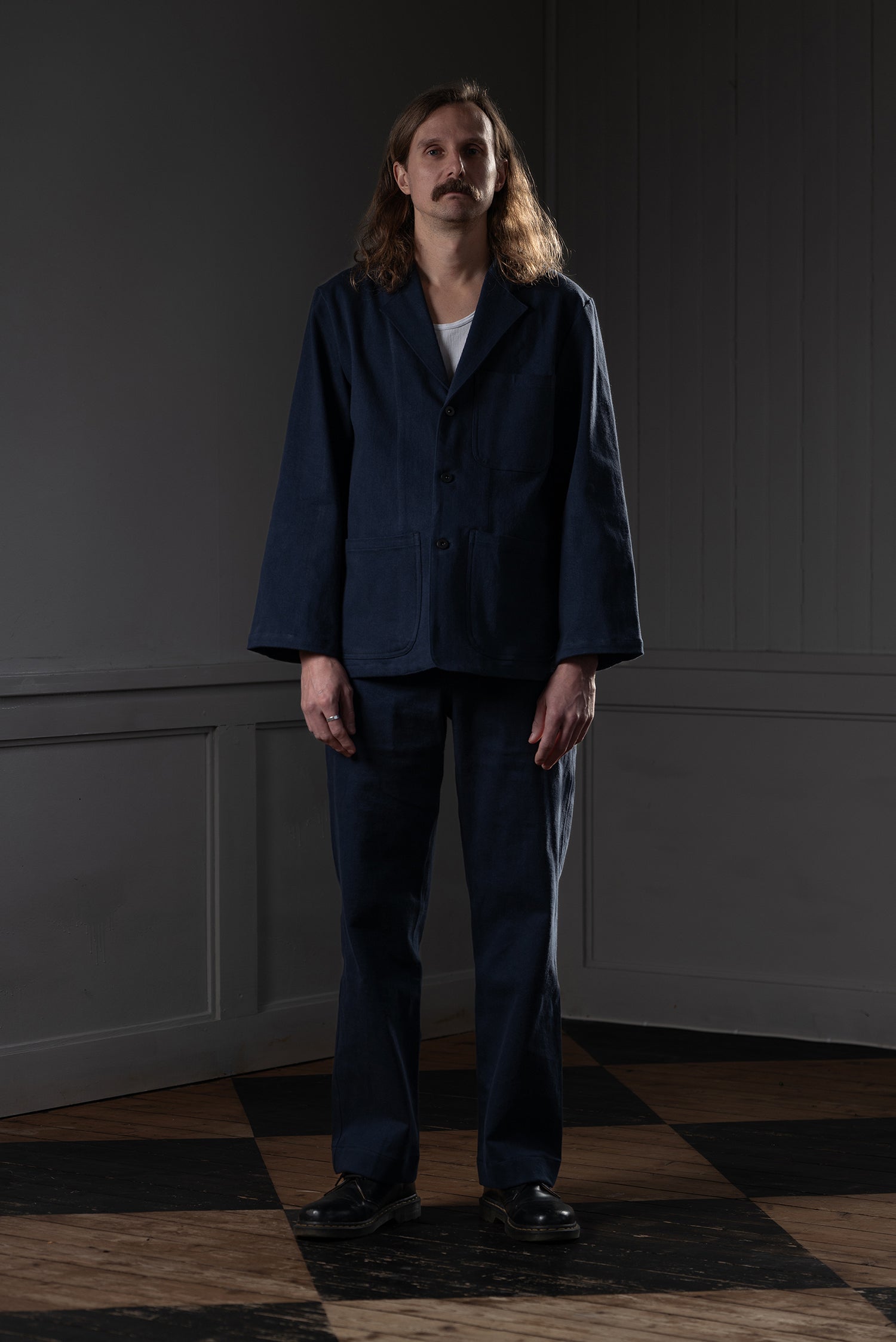 CHORE JACKET - CANDIANI DENIM, DARK NAVY