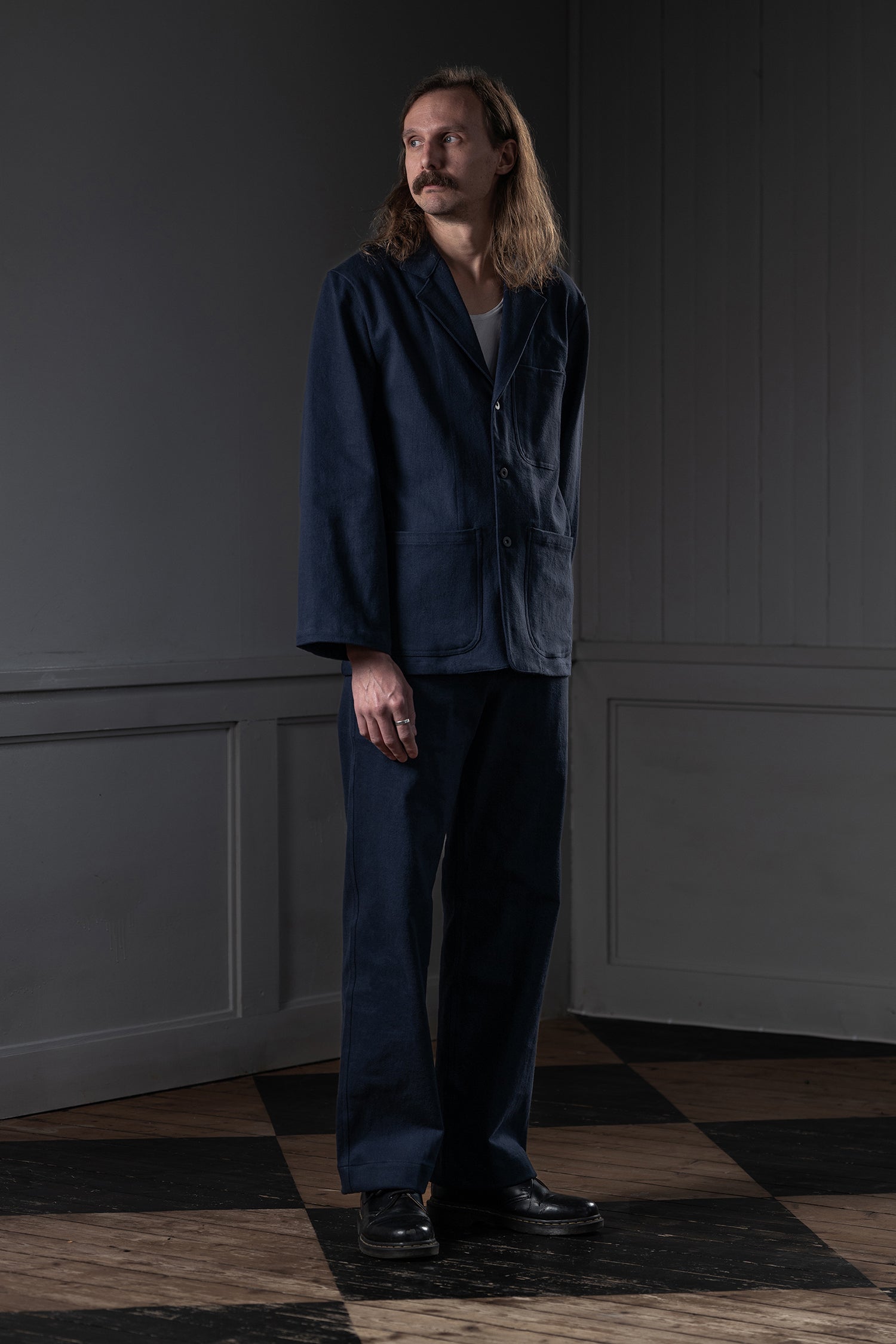 CHORE JACKET - CANDIANI DENIM, DARK NAVY