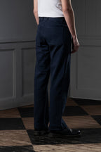 STRAIGHT-LEG MEN'S TROUSERS - CANDIANI DENIM, DARK NAVY