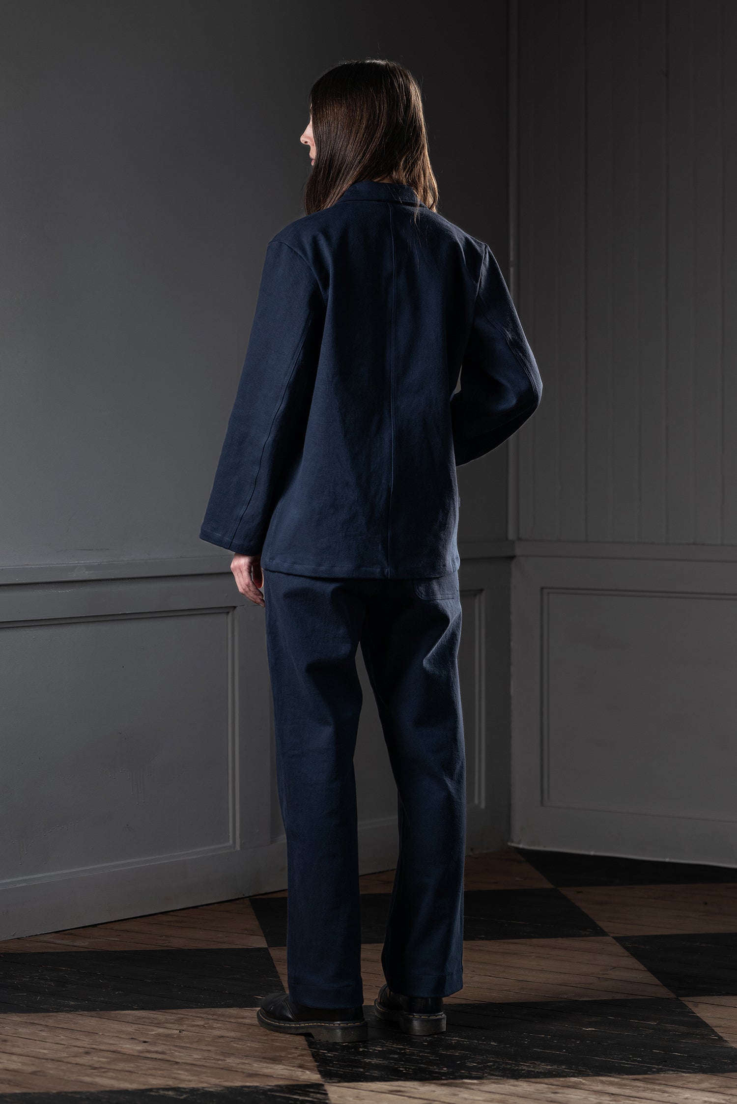 CHORE JACKET - CANDIANI DENIM, DARK NAVY