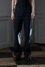 STRAIGHT-LEG WOMEN'S TROUSERS - CANDIANI DENIM, DARK NAVY