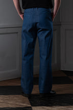 STRAIGHT-LEG MEN'S TROUSERS - ORTA DENIM, MID BLUE