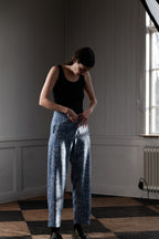 RELAXED TROUSERS DRAPEY TWILL, SOFT-BLUE
