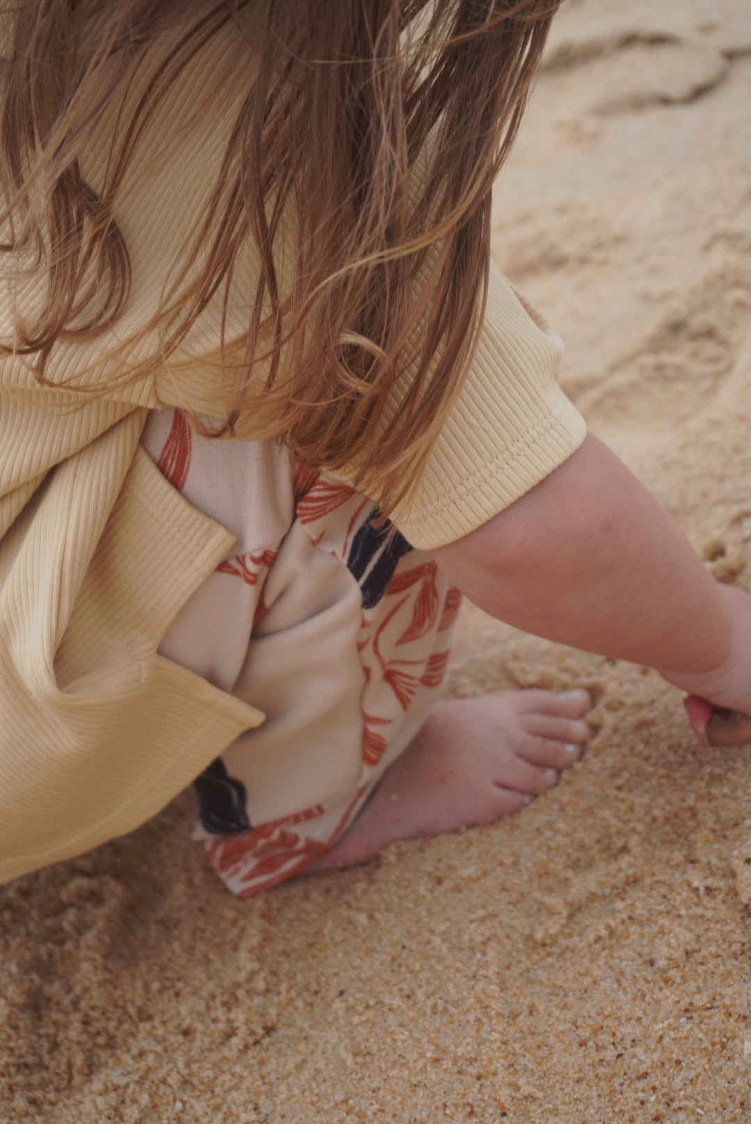 Ekologisk Ribbad T-Shirt LJUSGUL