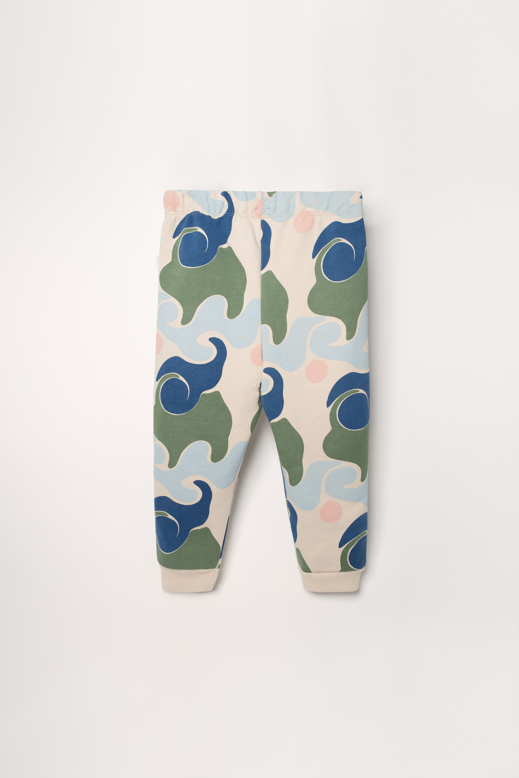 Joggers with abstract wave print