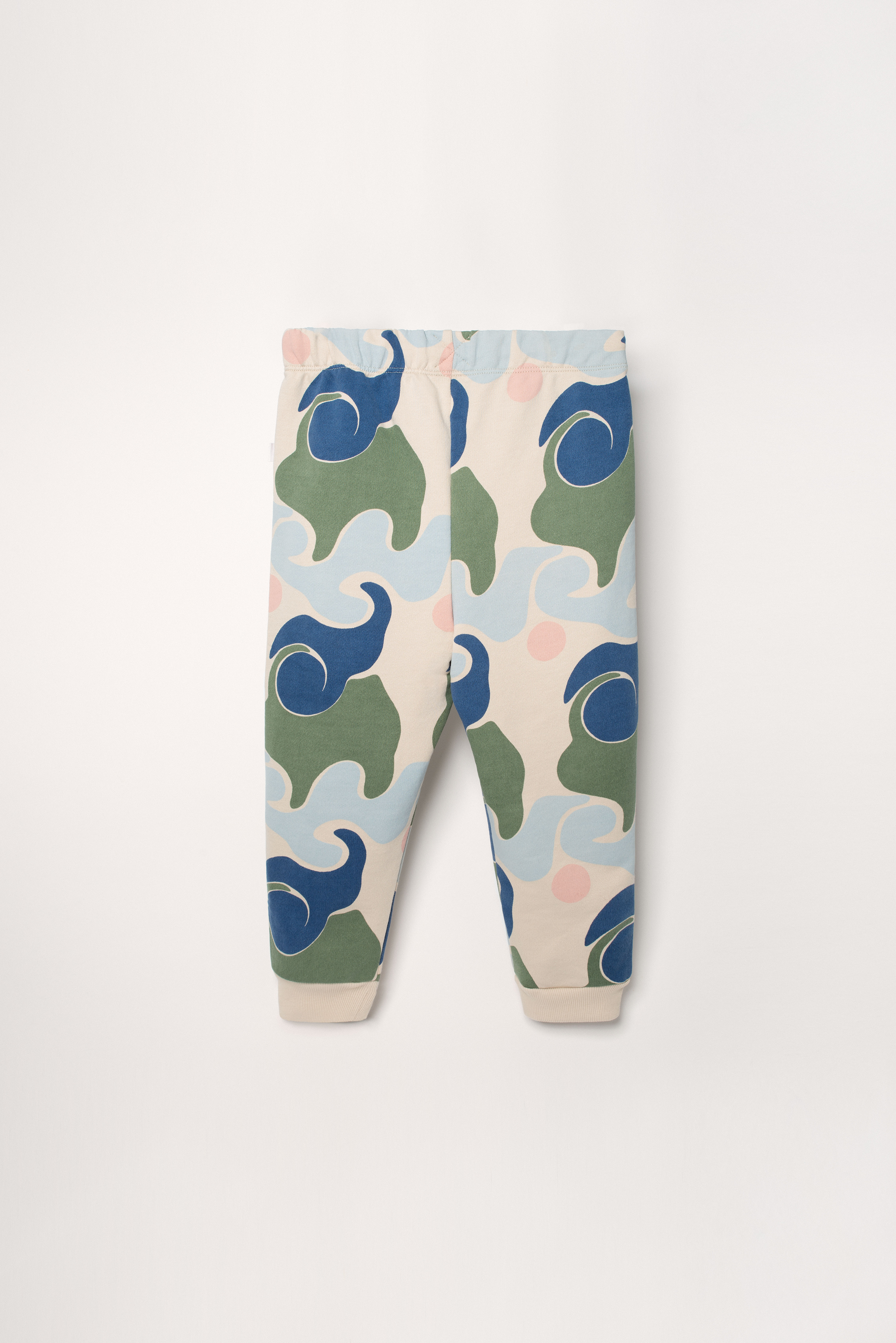Joggers with abstract wave print