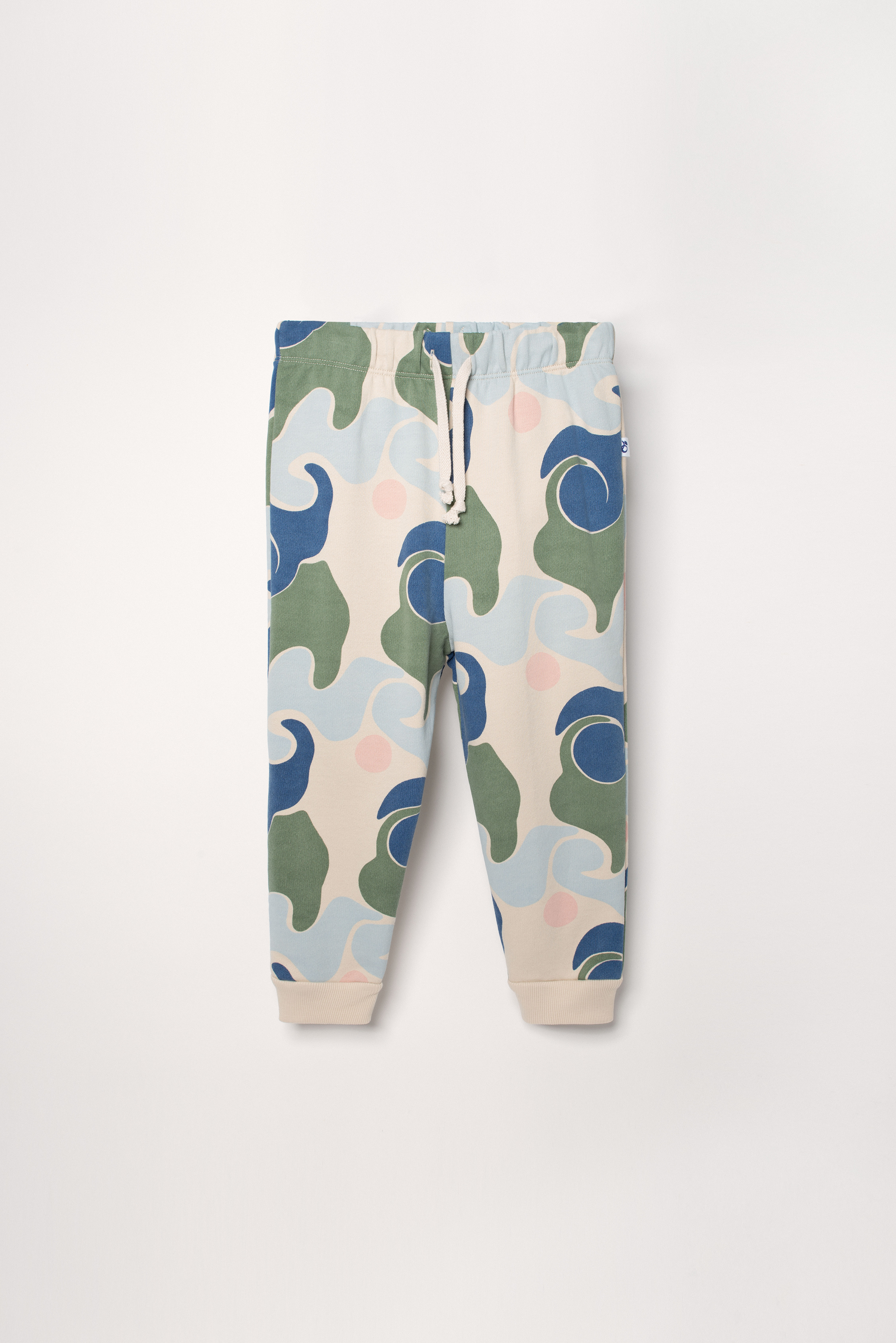 Joggers with abstract wave print