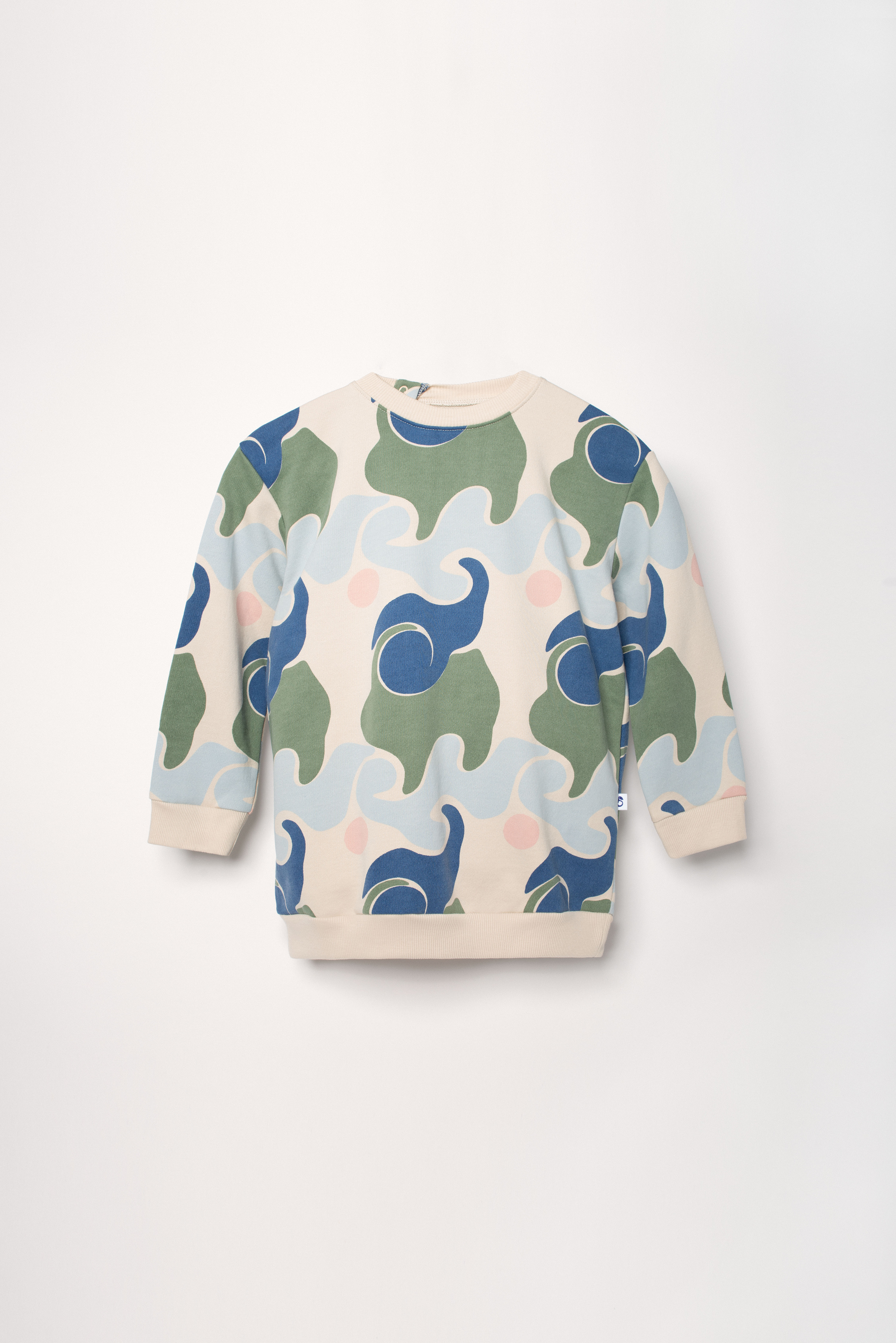 Sweatshirt with wave print